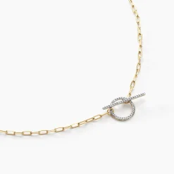 Collier Loved One Or Jaune Diamant