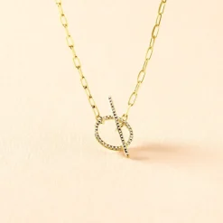 Collier Loved One Or Jaune Diamant
