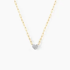 Collier Loved One Or Jaune Diamant