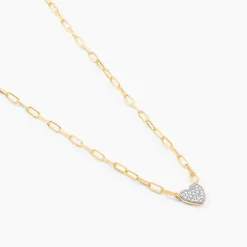 Collier Loved One Or Jaune Diamant