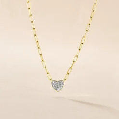 Collier Loved One Or Jaune Diamant