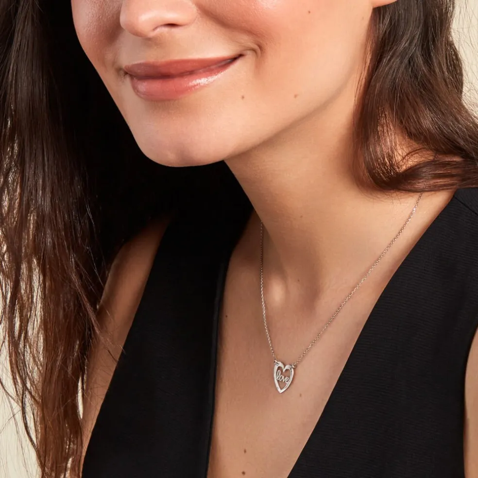 Collier Lovia Argent Blanc