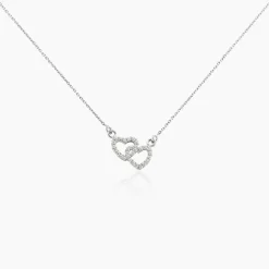 Collier Loving Argent Blanc Oxyde De Zirconium