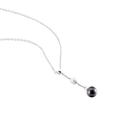 Collier Lucia Cera Argent Blanc Perle De Culture Et Céramique