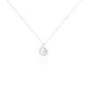 Collier Lucinda Or Blanc Perle De Culture Et Oxyde De Zirconium