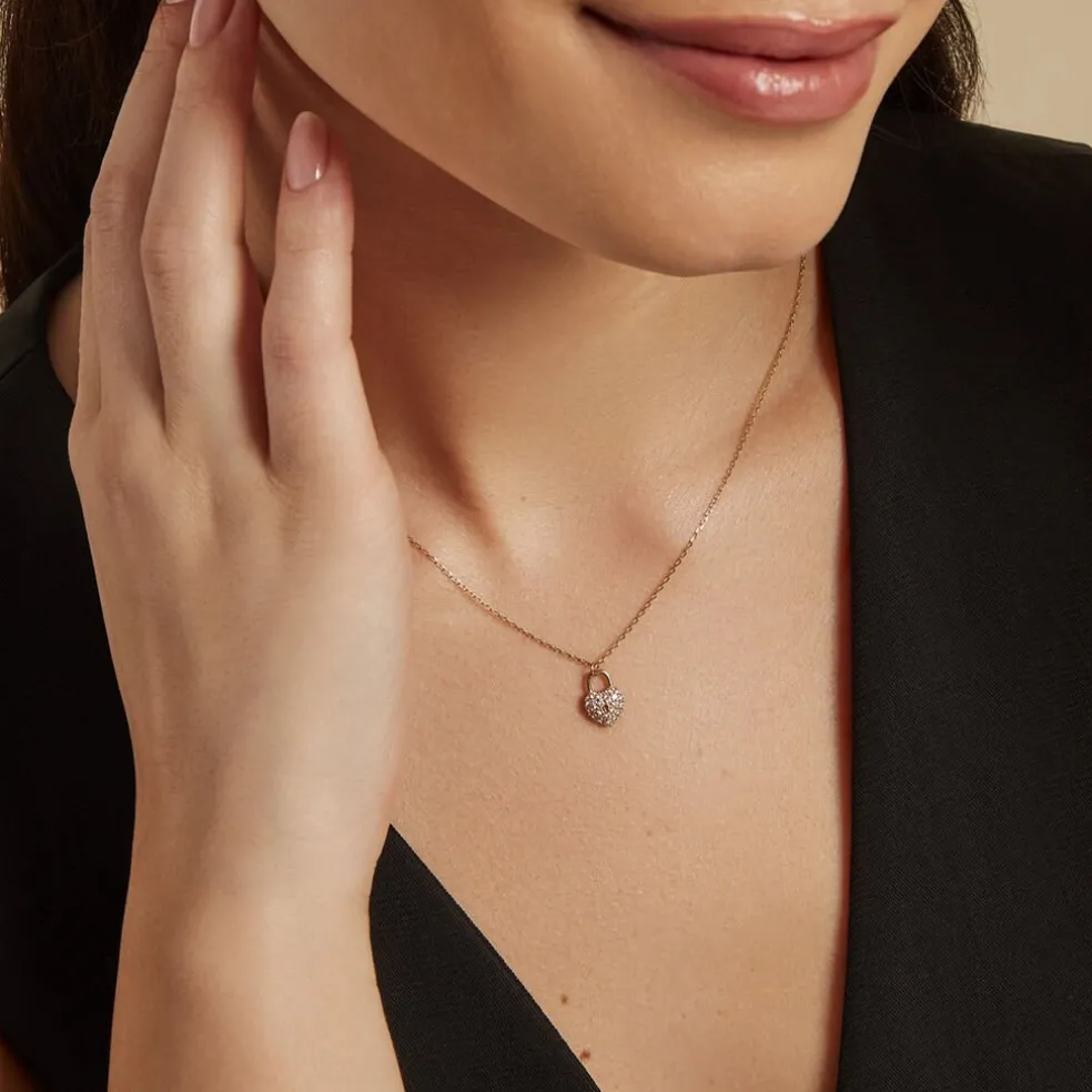 Collier Lucrezio Or Jaune Oxyde De Zirconium