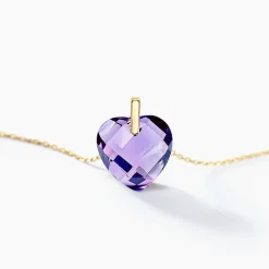 Collier Ludmille Or Jaune Amethyste