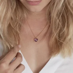 Collier Ludmille Or Jaune Amethyste
