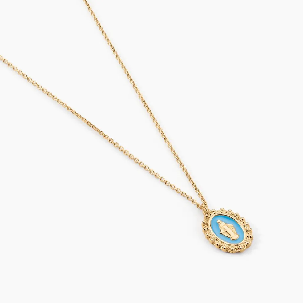 Collier Lueur Coloree Or Jaune