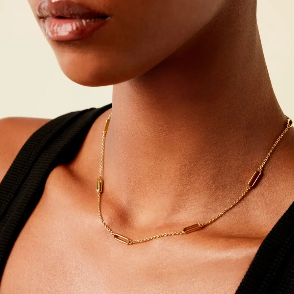 Collier Lueur Plaqué Or Jaune