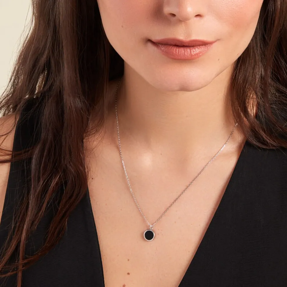 Collier Lunatique Argent Blanc Malachite Onyx