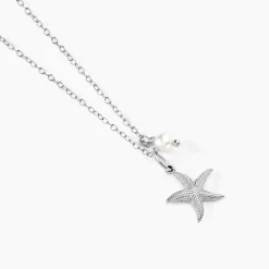 Collier Lupita Argent Blanc Perle De Culture