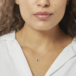 Collier Lydia Or Blanc Saphir