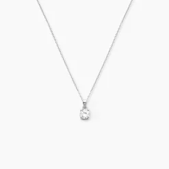 Collier Lynna Argent Blanc Oxyde De Zirconium