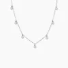 Collier Lysandra Argent Blanc Oxyde De Zirconium