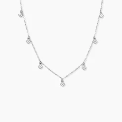 Collier Lysandra Argent Blanc Oxyde De Zirconium