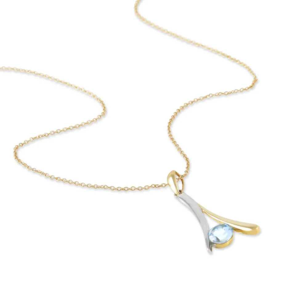 Collier Madli Or Bicolore Topaze