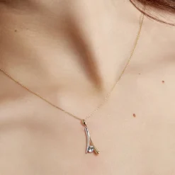 Collier Madli Or Bicolore Topaze