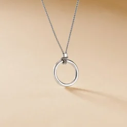 Collier Magda Argent Blanc