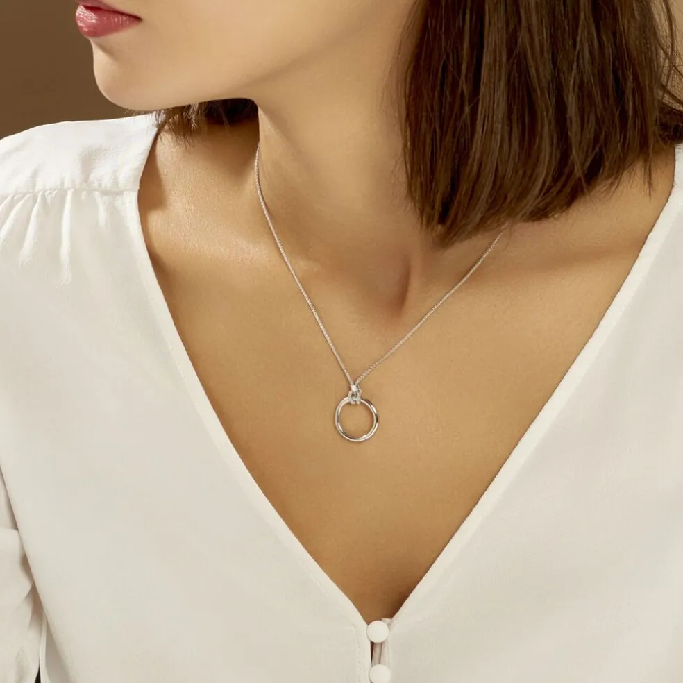 Collier Magda Argent Blanc