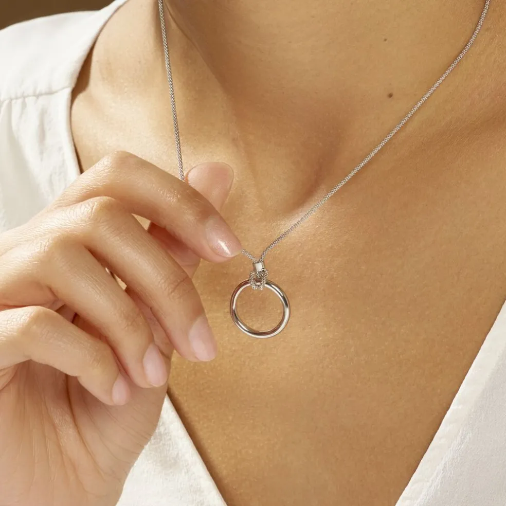 Collier Magda Argent Blanc