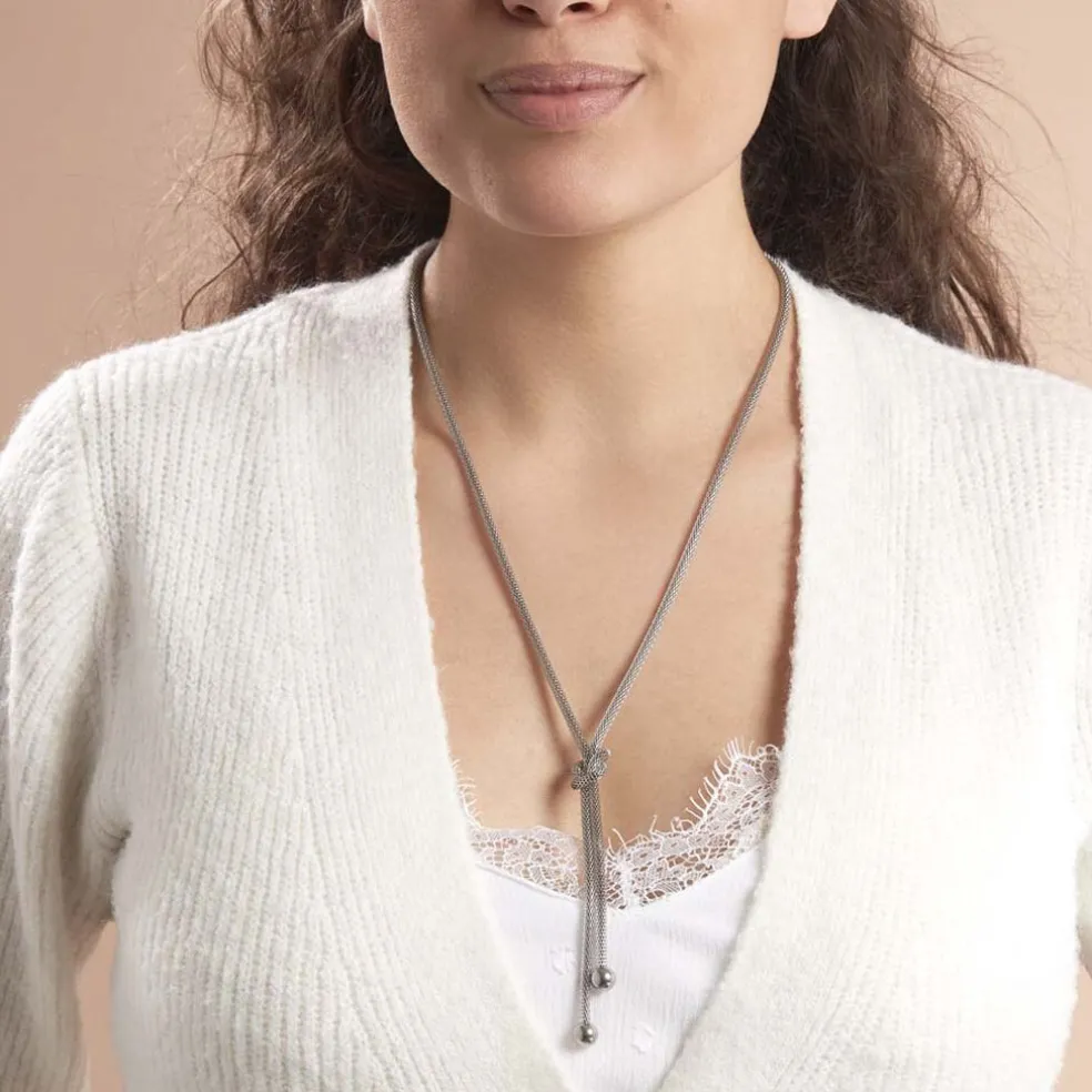 Collier Mahaca Acier Blanc