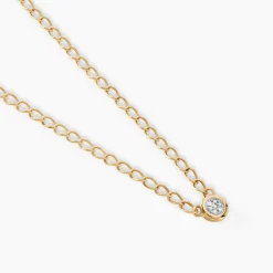 Collier Mahe Or Jaune Diamant