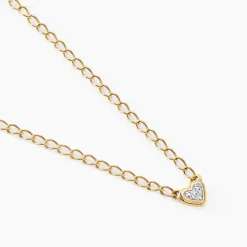 Collier Mahe Or Jaune Diamant