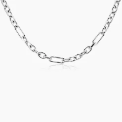 Collier Maille Palerme Acier Blanc