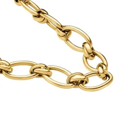 Collier Maille Perry Acier Doré