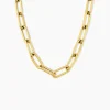 Collier Maille Urban Line Acier Doré