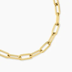 Collier Maille Urban Line Acier Doré