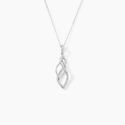 Collier Malika Argent Blanc Oxyde De Zirconium