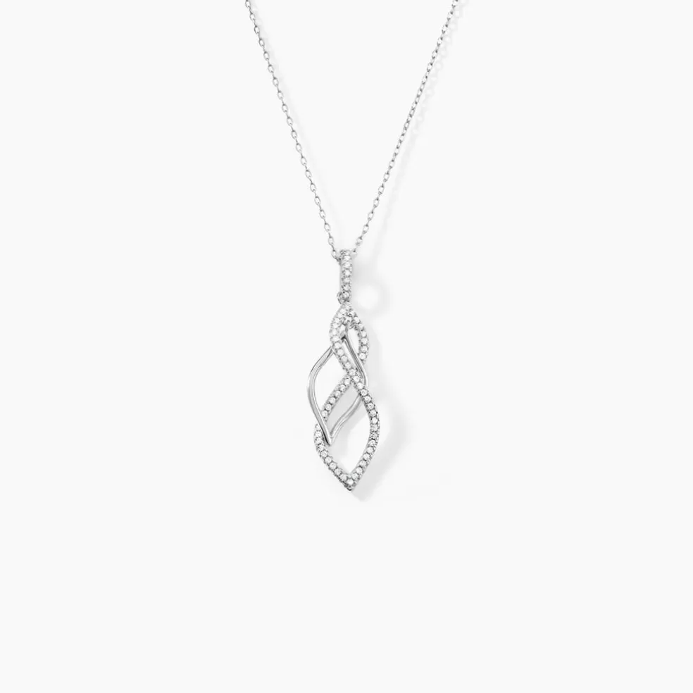 Collier Malika Argent Blanc Oxyde De Zirconium