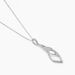 Collier Malika Argent Blanc Oxyde De Zirconium