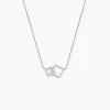 Collier Manoela Argent Blanc Oxyde De Zirconium