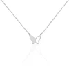 Collier Maria Argent Blanc