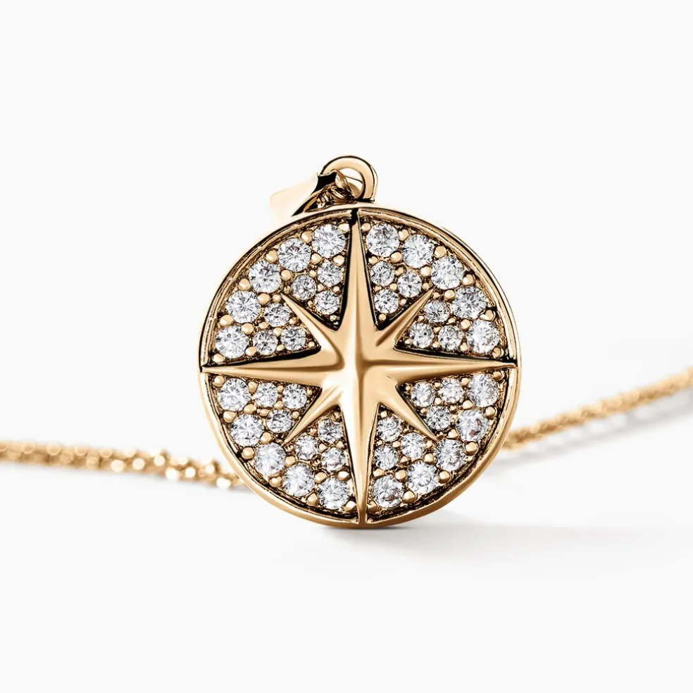 Collier Maria-carmen Plaqué Or Jaune Oxyde De Zirconium