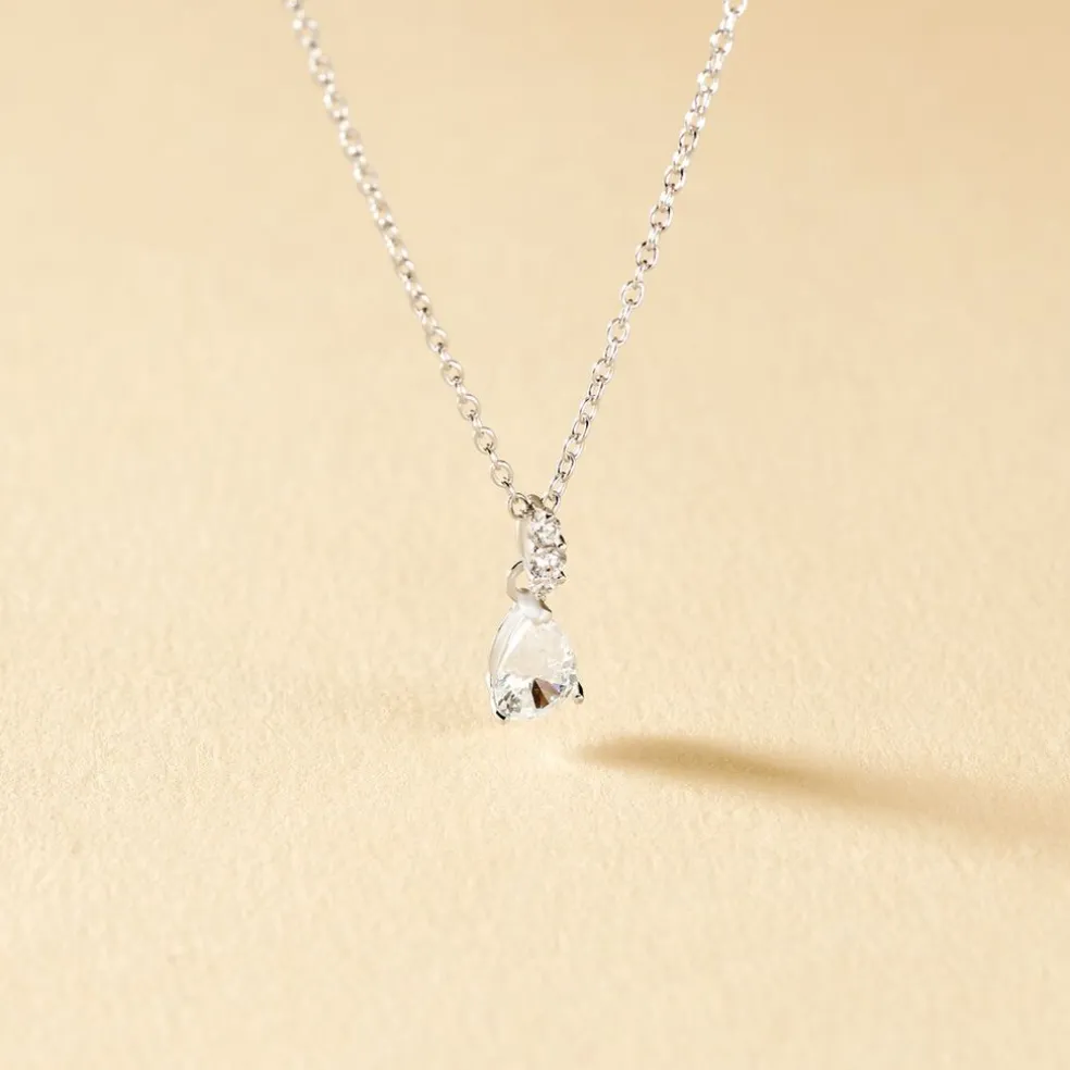 Collier Marie-helena Argent Blanc Oxyde De Zirconium