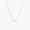 Collier Mariko Argent Blanc Oxyde De Zirconium