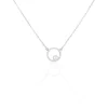 Collier Marthe Argent Blanc Perle De Culture Et Oxyde De Zirconium