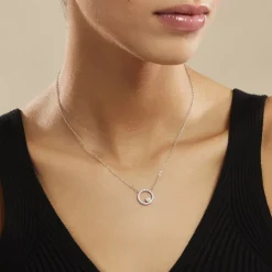 Collier Marthe Argent Blanc Perle De Culture Et Oxyde De Zirconium