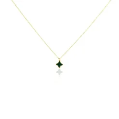 Collier Marvella Or Jaune Malachite