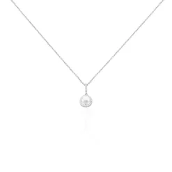 Collier Mathie Argent Blanc Perle De Culture Et Oxyde De Zirconium