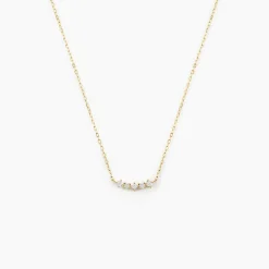 Collier Matleena Or Jaune Diamant Synthétique