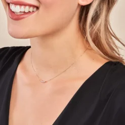 Collier Matleena Or Jaune Diamant Synthétique