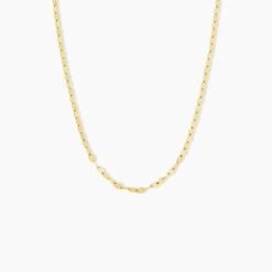 Collier Mauricette Acier Jaune
