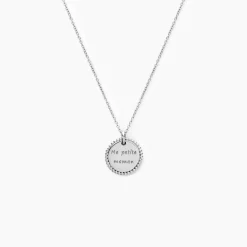 Collier Mayi Argent Blanc