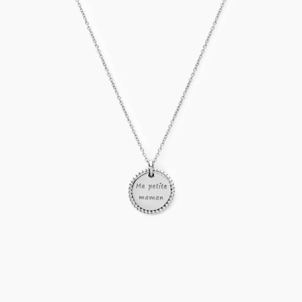 Collier Mayi Argent Blanc