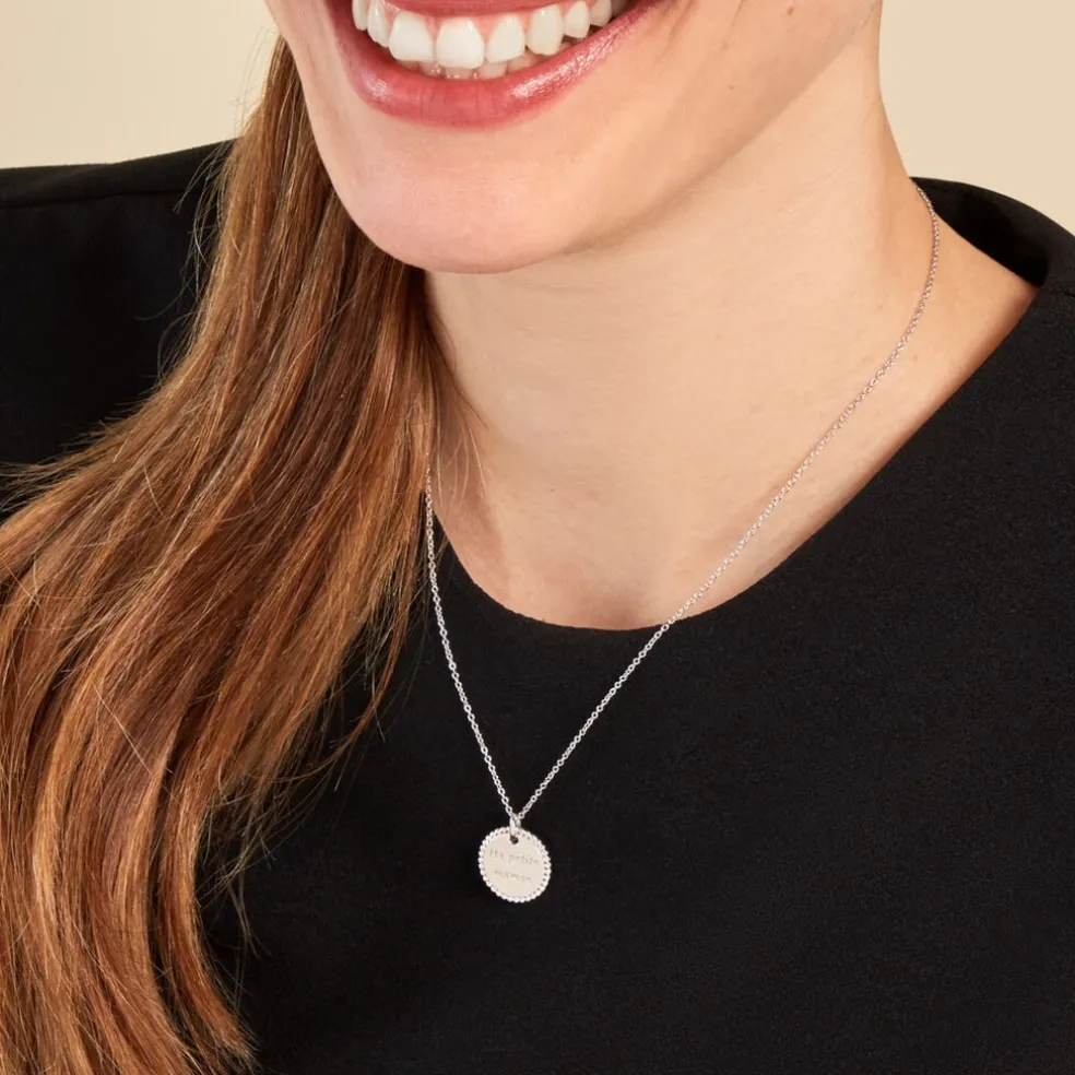 Collier Mayi Argent Blanc